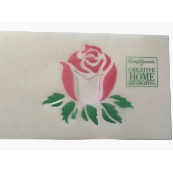 Rose Stencil Creative Home Decorating - Picture 1 of 3
